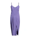 Chiara Boni La Petite Robe Woman Midi Dress Purple Size 10 Polyamide, Elastane