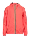 K-way Man Jacket Tomato Red Size L Polyamide