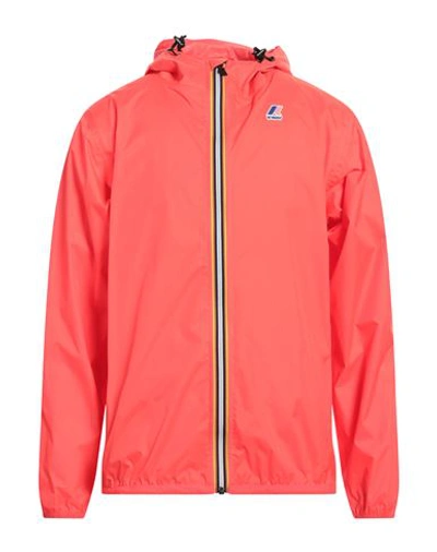 K-way Man Jacket Tomato Red Size L Polyamide