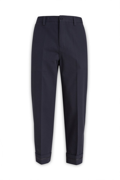 Dior Homme Straight Leg Trousers In Navy