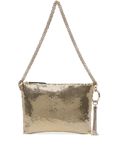 Jimmy Choo Callie Mesh Mini Bag In Gold