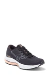 Mizuno Wave Rider 26 Womens Gym Performance Running Shoes In Grey-quiksilver