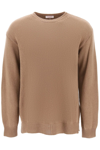 Valentino Cashmere Sweater With Stud In Cream