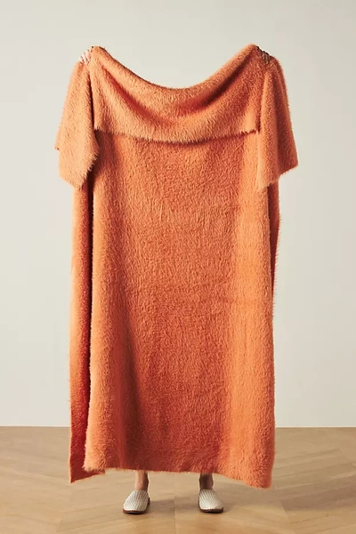 Anthropologie Renata Cozy Eyelash Throw Blanket