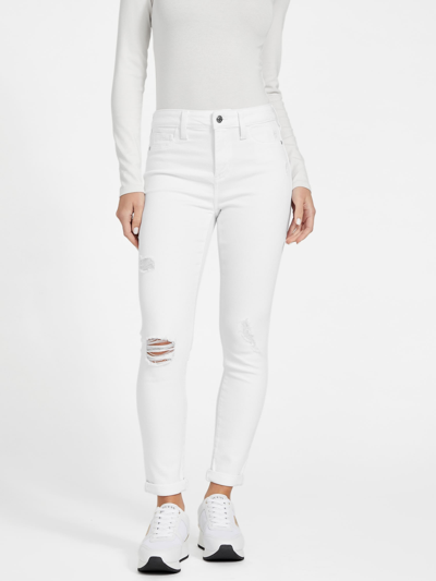 Guess Factory Eco Liberty Skinny Jeans In White