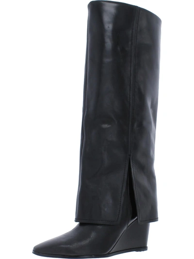 Vince Camuto Tibani Womens Pointed Toe Dressy Thigh-high Boots In Black