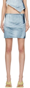 Elliss Ssense Exclusive Blue Serenity Miniskirt In Blue