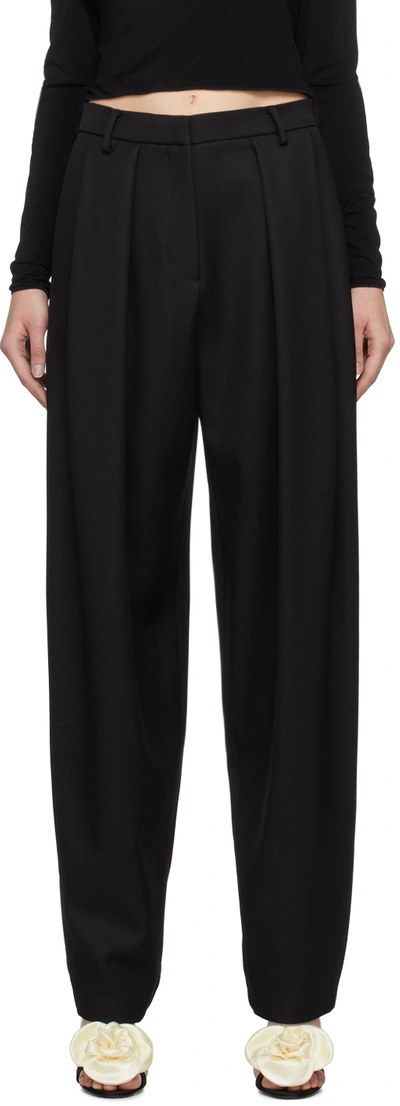 MAGDA BUTRYM BLACK TAPERED TROUSERS