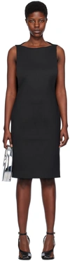 Coperni Black Cape Minidress In Black