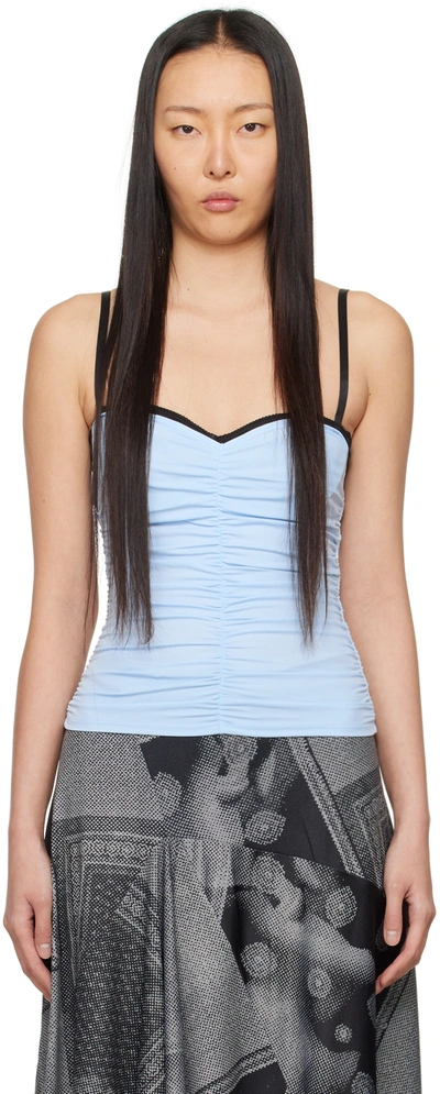 Miaou Blue Renzo Tank Top In Baby Blue