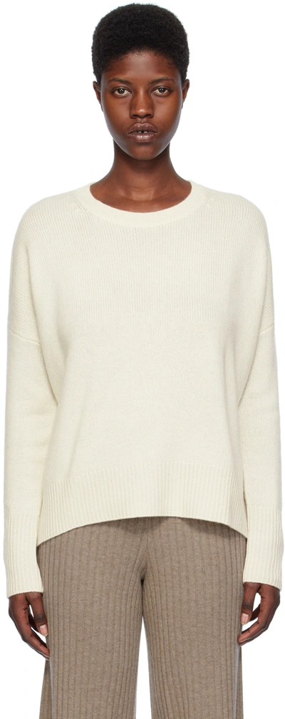 Lisa Yang Off-white Mila Sweater In Cr Cream