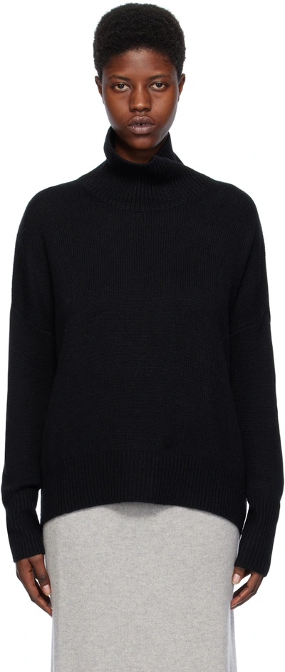 Lisa Yang Holly Cashmere Turtleneck Sweater In Bl Black
