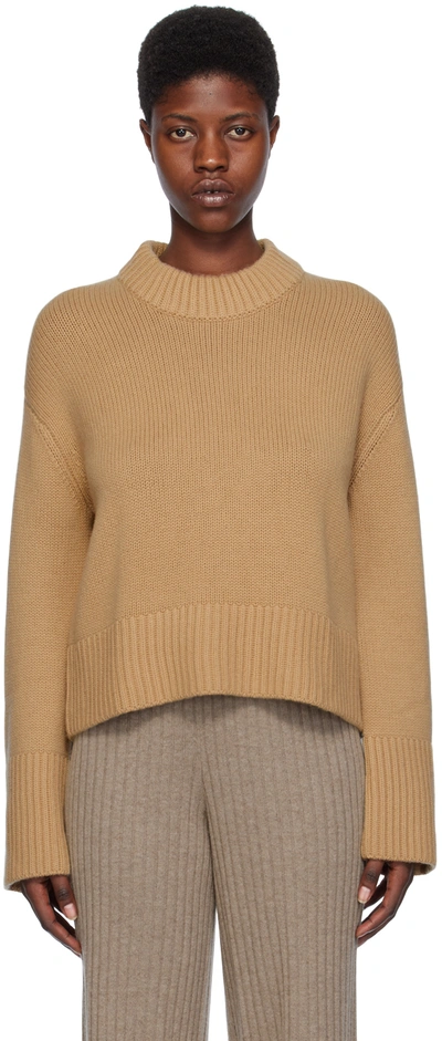 Lisa Yang Sony Knitted Cashmere Sweater In Lt Latte