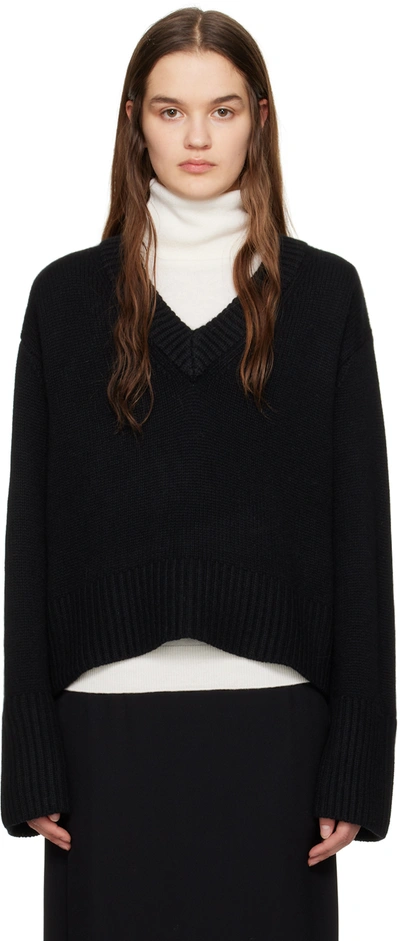 Lisa Yang Black 'the Aletta' Sweater In Bl Black