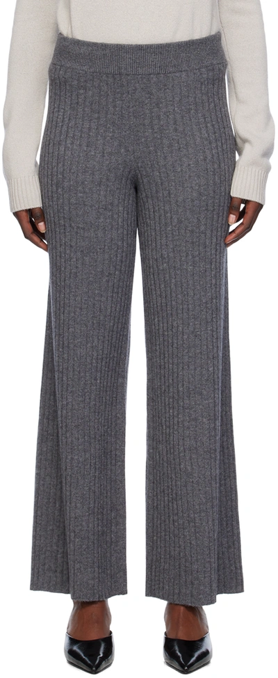 Lisa Yang Grey Delia Lounge Trousers In Gr Graphite