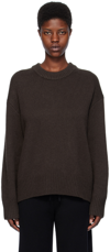 Lisa Yang Renske Crew-neck Cashmere Jumper In Wo Wood