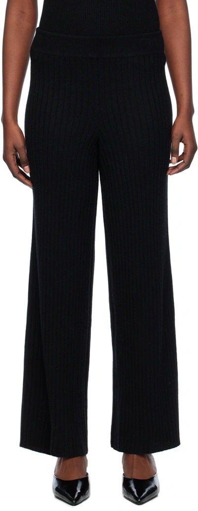 Lisa Yang Black Delia Lounge Pants In Bl Black