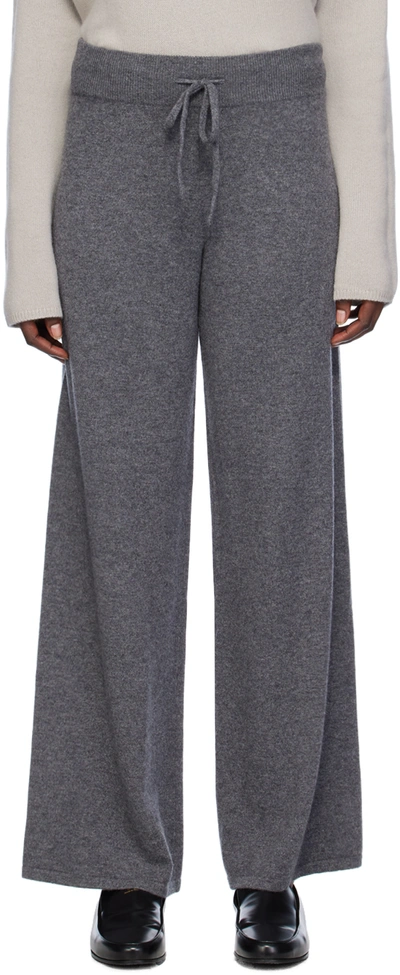 Lisa Yang Grey Sofi Lounge Trousers In Gr Graphite