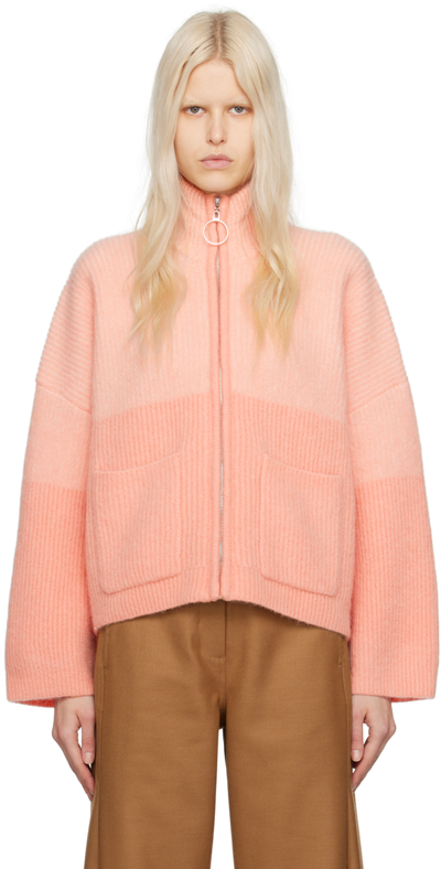 Holzweiler Pink Tine Cardigan In 1459 Lt. Pink Mix