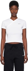 Coperni Logo-print Cotton T-shirt In Blanco