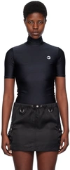Coperni Logo-print High-neck Top In Black