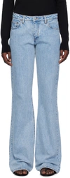 Coperni Blue Faded Jeans In Wasblu Washed Blue
