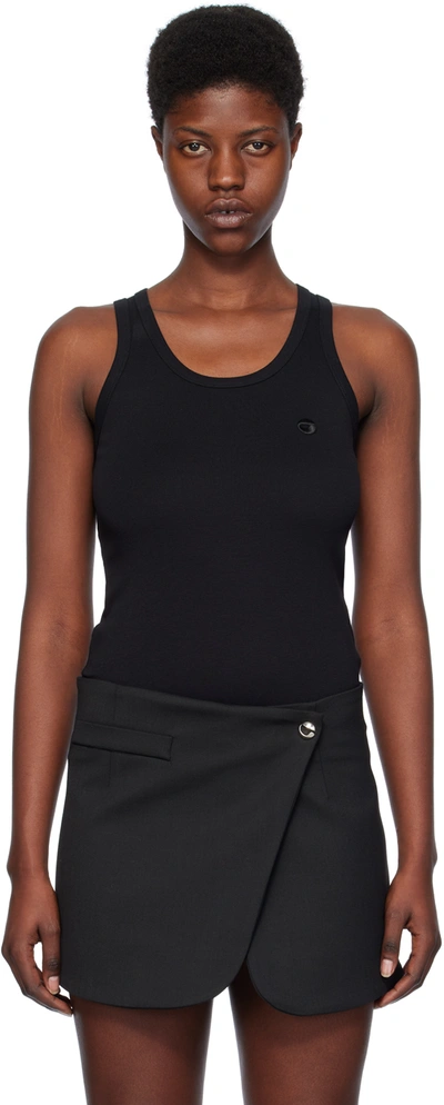 Coperni Black Embroidered Tank Top