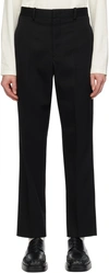 Jil Sander Black Tapered Pants In 001 Black