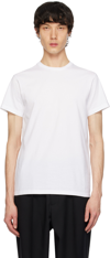 Jil Sander Crew-neck Cotton T-shirt With Short Sleeves And A Boxy Cut In 100 White