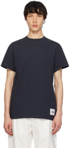 Jil Sander Boxy T-shirt Set In Stretch Organic Cotton In 402 Midnight