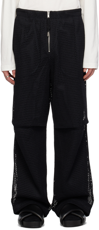 Jil Sander Black Layered Trousers In 001 Black