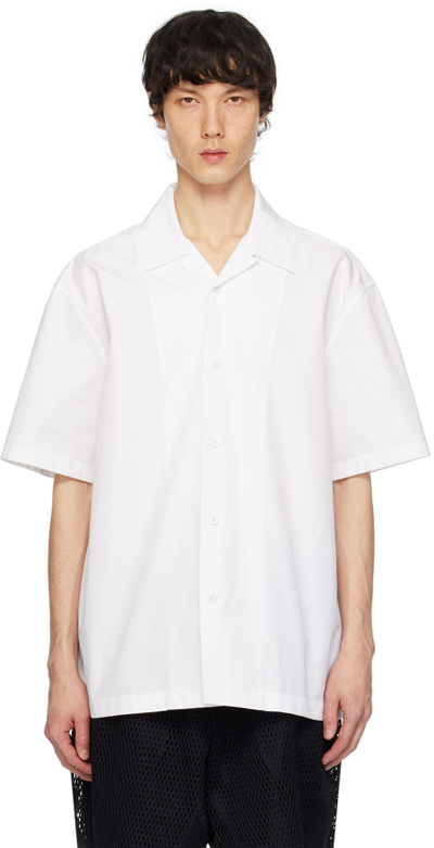 Jil Sander White Heavy Shirt In 100 Optic White