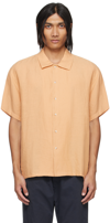 Commas Oversized Linen Shirt In Wheat