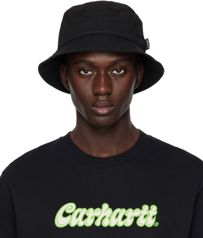 Carhartt Black Newhaven Bucket Hat In 89xx Black