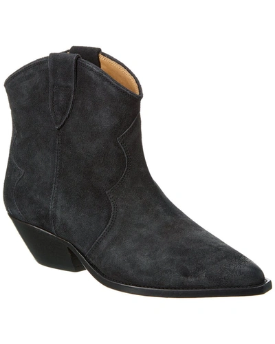 Isabel Marant Dewina Suede Bootie In Grey