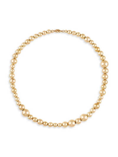 Alexa Leigh Women's Mixed Big Ball 14k-gold-filled Beaded Necklace/16" In Yellow Gold