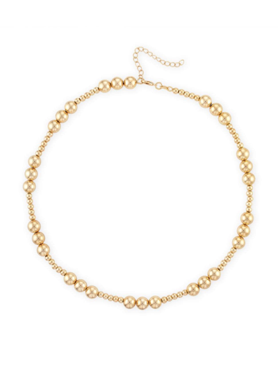 Alexa Leigh Big Threes Ball Bead Necklace In 14k Gold Filled, 16 In Yellow Gold