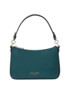 Kate Spade Hudson Pebbled Leather Convertible Crossbody In Artesian Green