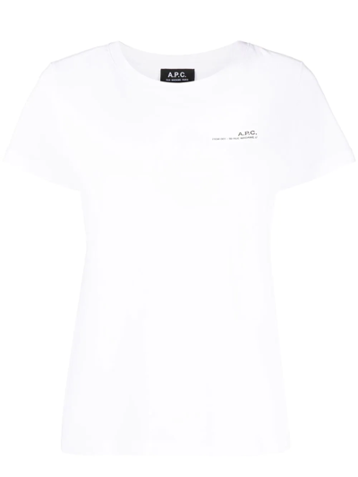 Apc A.p.c. Item F T-shirt Clothing In White