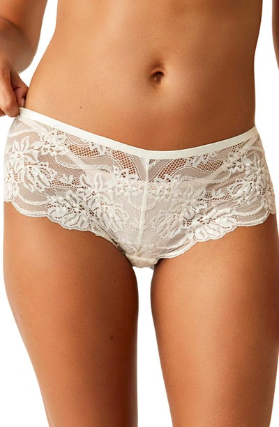 Free People Last Dance Lace Brief In Ivory