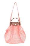 LONGCHAMP LONGCHAMP LE PLIAGE FILET KNIT SHOULDER BAG