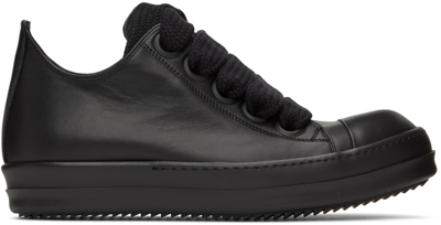 Rick Owens Low Sneaks Trainers In Black Leather