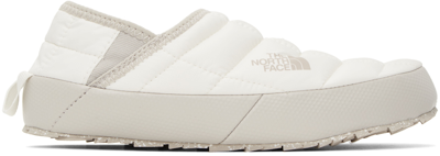 The North Face White Thermoball Traction V Loafers In 32f Gardenia White/s