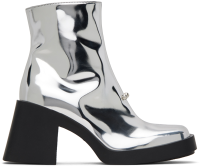 Justine Clenquet Silver Raya Boots