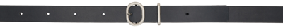 Jil Sander Black Cannolo Belt In 001 Black