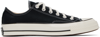 Converse 1970s Chuck Taylor All Star Canvas Sneakers In Black/black/egret