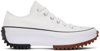 Converse White Run Star Hike Platform Sneakers In White/black/gum