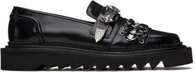 Toga Virilis Black Leather Loafers