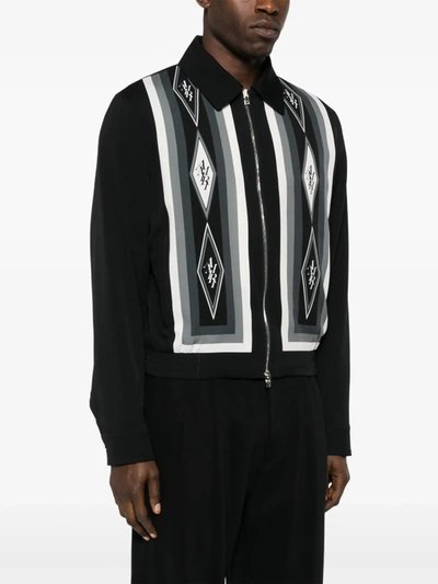 Amiri Men's Diamond Retro Full-zip Jacket In Black