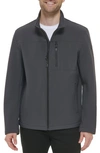 Calvin Klein Men's Regular Fit Stand Collar Jacket In Iron